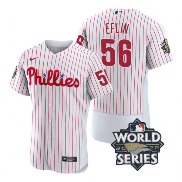 Phillies 56 Zach Eflin White Nike 2022 World Series Flexbase Jersey,We sell and wholesale Phillies 56 Zach Eflin White Nike 2022 World Series Flexbase Jersey on line form chian!